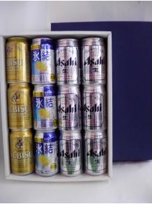 楽天お酒の通販　買王 楽天市場店春の贈り物 アサヒ・エビスの缶ビール＆氷結レモンのギフト 缶チューハイ プレゼント 御礼 御祝 ギフト 母の日 父の日 御歳暮 御中元