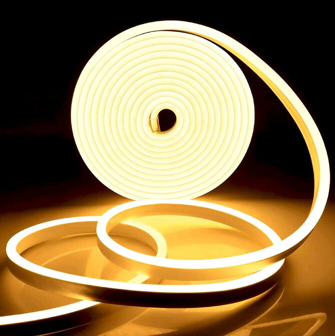 明るく均一な照明 1200個の高輝度暖白LEDを搭載したLEDテープライトで、3000Kの色温度により、120度の広範囲にわたって柔らかく均一な光を提供します。カットと拡張が可 テープライト 10mは黒いマーカーラインに沿って5cmごとに簡単にカットでき、DIYによる住宅装飾や商業サインの作成に最適です。滑らかで均一な照明を作り出し、多彩な形状やパターンを作成できます。タッチ式調光 最新のタッチ式調光コントローラーを搭載したテープライトLEDで、10%から100%までの明るさを簡単に調節可能。長押しで明るさを調整し、短押しでオン/オフができます。リモコンの再設定が不要なため、使いやすさが向上しています。防水性と耐久性 P65防水等級のLEDテープで、プールや雨の日でも安心して使用可能。耐熱性のあるシリコン素材を使用しており、LEDも長寿命で劣化しにくい設計です。注：電源プラグとエンドキャップは防水ではありません。屋外で使用する場合は防水加工が必要です。幅広い用途 10メート のLEDライトテープで、キッチンキャビネット、化粧ライト、テレビのバックライト、廊下、リビングルーム、階段、バー、ショップウィンドウ、書棚、ディスプレイキャビネット、パントリーなど、さまざまな場所で活用できます。安全性と長寿命 テープライト 10mは24Vの直流電源を使用した低熱設計で、長期間の使用でも安全です。子供や大人が触れても安心して使用できます。 .LED テープ ライト 10M 防水 高輝度 24V 電球色 ネオン ライト LED チューブ は 調光 可能 で 折り曲げ 自在、切断 可能 な 長持ち 装飾 用 照明 です。 室内 屋外 駐車場 店舗 DIY に 最適 で 電源 調光器 付き で 使い勝手 が 良い 製品 です。。 指定された配送時間は承っておりません。【海王ショップ楽天市場店】