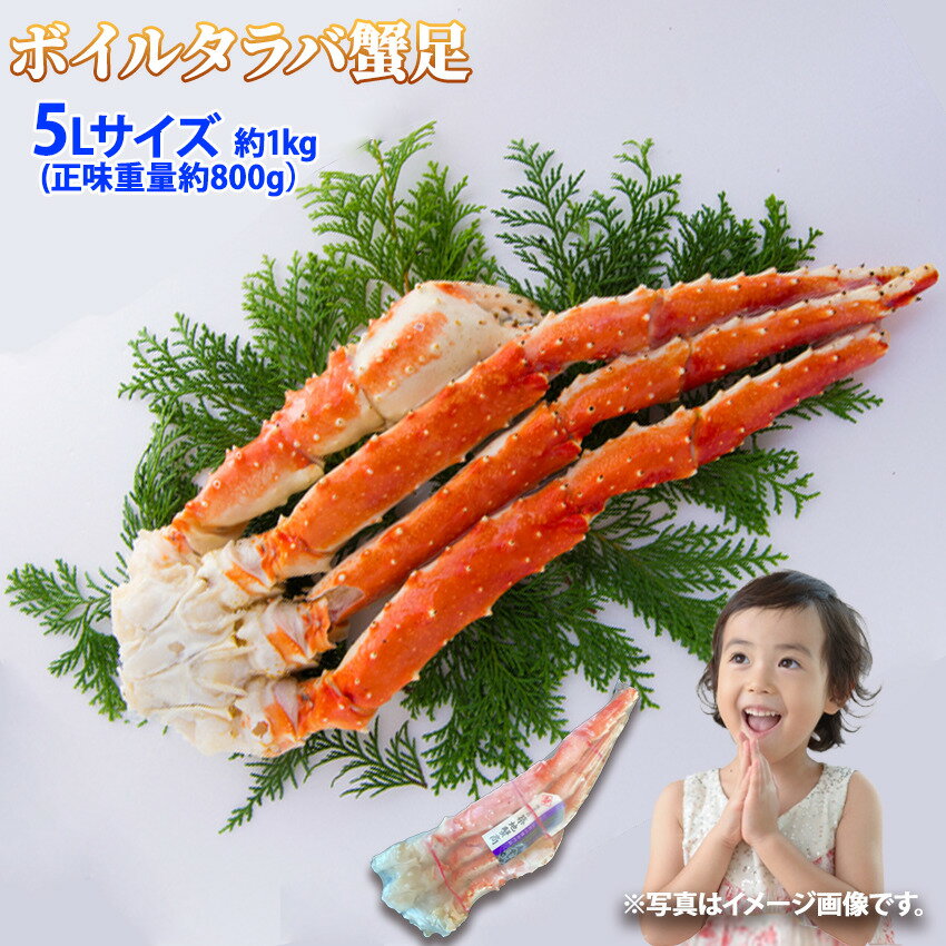 タラバガニ ボイルタラバガニ 脚 5Lサイズ 1肩 約1kg (正味重量約800g) シュリンク かに カニ 蟹 足 安