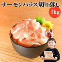 端材 訳あり 生食用 サーモンハラス切落し 1kg (500gが2袋) 鮭 さけ シャケ さーもん スライス はざい 切れ端 わけあり 送料無料