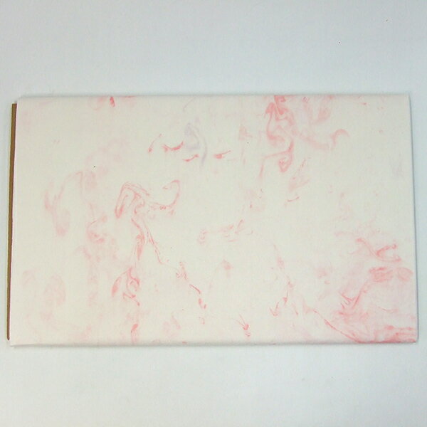 45×175cm 墨流 赤梅 10枚 漢字用 加工紙 『書道用紙 書道用品 画仙紙』