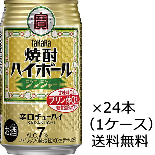 【送料無料(九州・沖縄除く)】宝酒造 焼酎ハイボール ジンジャー 350ml×24本(1ケース) 【送料無料(九州・沖縄除く)】宝酒造 焼酎ハイボール ジンジャー 350ml×24本(1ケース)