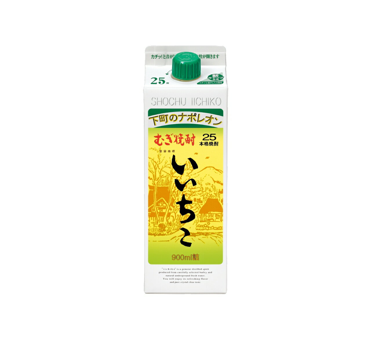 【12本まで1梱包で発送】いいちこ 25度 パック900ml 麦焼酎