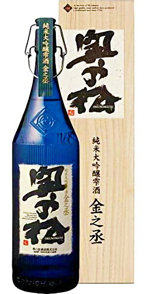 蔵元直送 【送料無料】【蔵元直送】奥の松 純米大吟醸 雫酒 金之丞 1800ml 1.8L