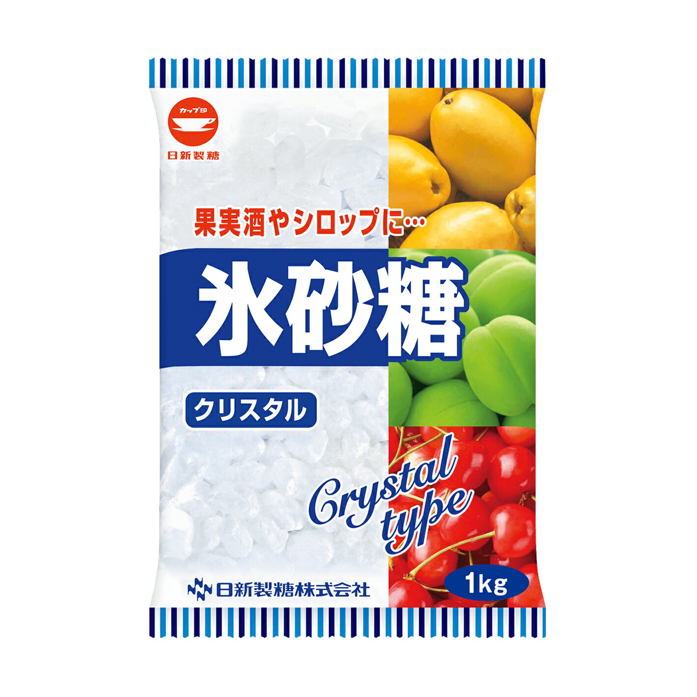 【ケース販売】【送料無料 沖縄除く 】カップ印 氷砂糖 クリスタル 1kg 10袋