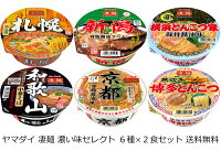 【送料無料（九州・沖縄除く）】ヤマダイ ニュータッチ 凄麺 濃い味セレクト 6種×2...