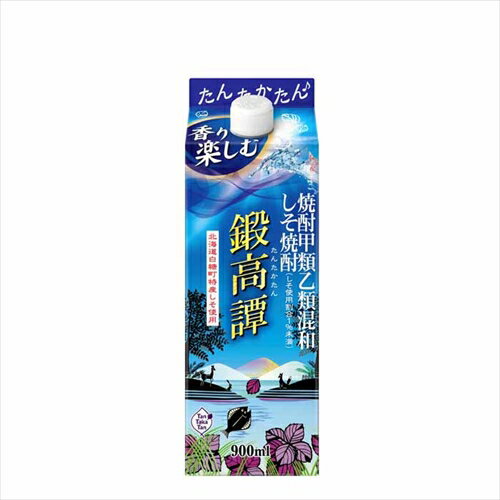 九州・沖縄へのお届けは送料無料の対象外です。 九州は送料500円（税込）、沖縄は1,000円（税込）が 1梱包あたり別途かかります。 最終的なお買い上げ金額は当店からお送りする 受注確認メールをご確認ください。 北海道白糠町で鍛高譚のためだけに栽培された、香り高い赤しそを使用しています。厳選されたしそならではの華やかな香り、口中に広がる爽やかな風味をお楽しみください。 商品名 (ケース販売)(送料無料(九州・沖縄除く)) 合同酒精 しそ焼酎 鍛高譚スリムパック 20度 900ml 6本 酒類種別 連続式蒸留焼酎 容量 900ml 入数 6 アルコール度数 20