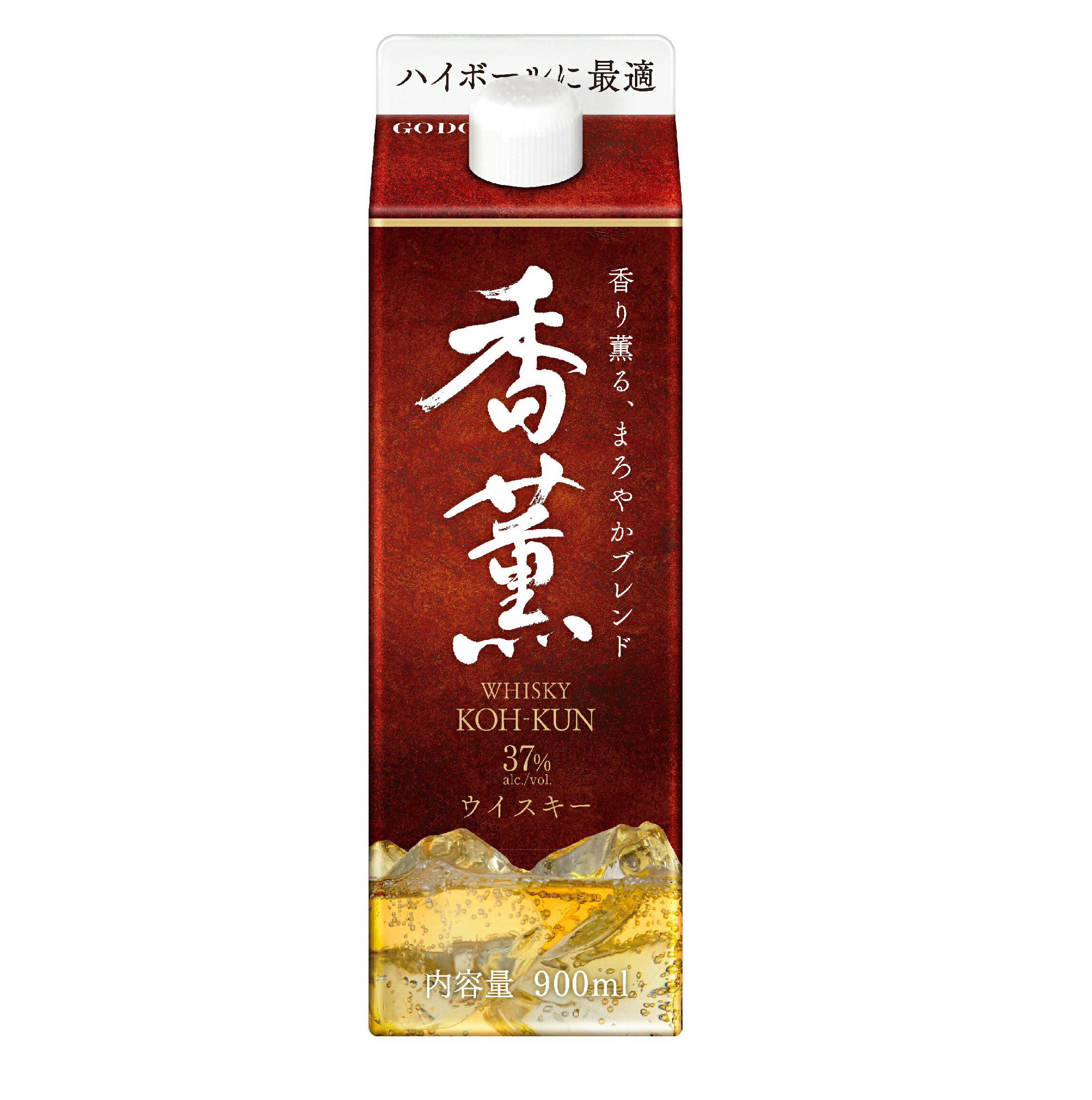 (送料無料(九州・沖縄除く)) 合同 ウイスキー香薫 900ml パック 6本(1ケース)