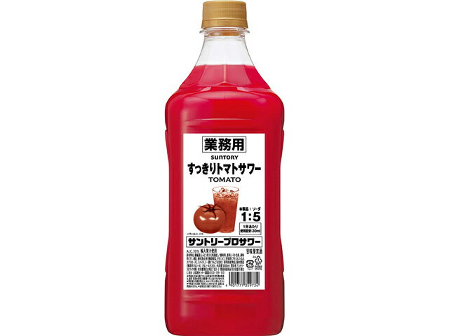 【送料無料（九州・沖縄除く）】サントリー プロサワー すっきりトマト ペット 1800ml 6本（1ケース）