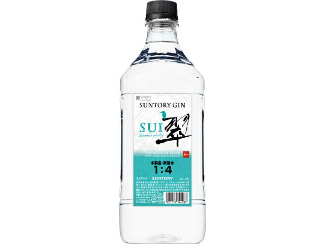 送料無料(九州・沖縄除く) サントリージン 翠 (すい)ペット 1800ml 6本(1ケース)