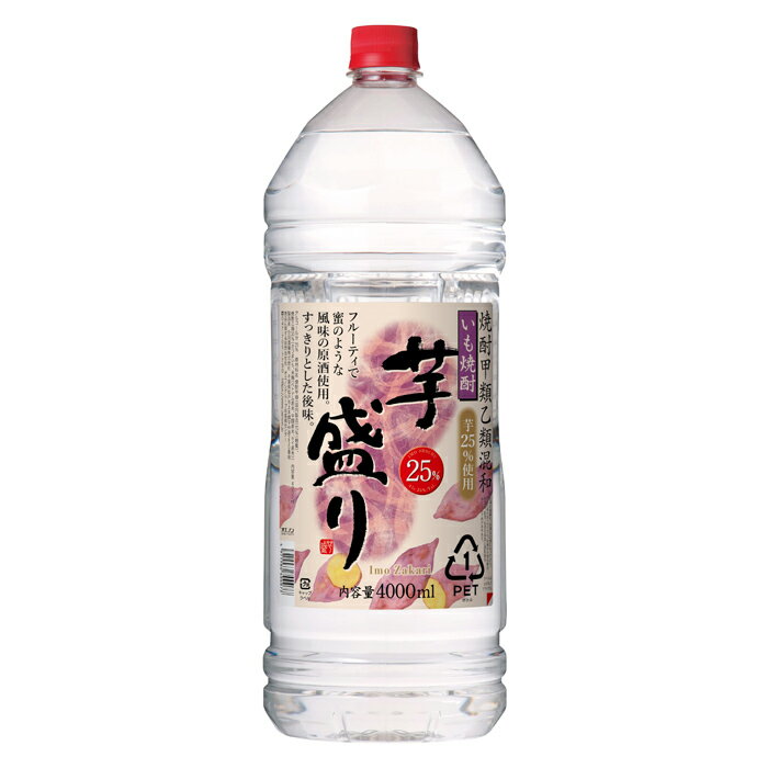 (送料無料(九州・沖縄除く)) 合同 芋盛り 25度 4000ml PET 4本(1ケース)