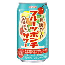 九州・沖縄へのお届けは送料無料の対象外です。 九州は送料500円（税込）、沖縄は1,000円（税込）が 1梱包あたり別途かかります。 最終的なお買い上げ金額は当店からお送りする 受注確認メールをご確認ください。 昔ながらの純喫茶で楽しまれている「フルーツポンチ」を再現したお酒です。オレンジ、キウイフルーツ、パイナップル、さくらんぼの4種の果汁を使用し、フルーツの味わいと炭酸の爽やかさが楽しめます。 商品名 (お取寄品)(送料無料(九州・沖縄除く)) 合同 昔懐かしいフルーツポンチサワー 350ml 缶 24本(1ケース) 種別 チューハイ 容量(ml) 350 度数 3 容器 缶 賞味期限 450日