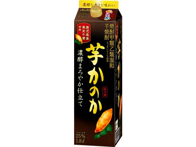 ケース販売 アサヒ 芋 かのか 濃醇まろやか 25度パック 1.8L 1800ml 6本