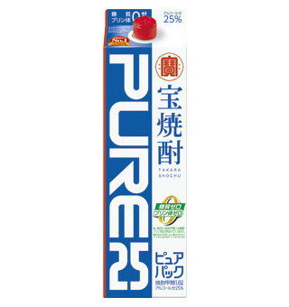 (ケース販売) 宝焼酎 ピュアパック 紙パック 1.8L 1800ml 6本