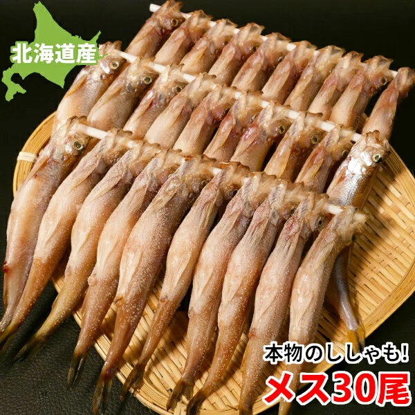 ＼条件達成でパンダ皿貰える 要エントリー／＼本物のししゃも／ ししゃも メス 北海道産 鵡川産 むかわ 子持ち 30尾 特大 本ししゃも 柳葉魚 おつまみ 珍味 送料無料 ギフト 北海道 お取り寄せグルメ クール便