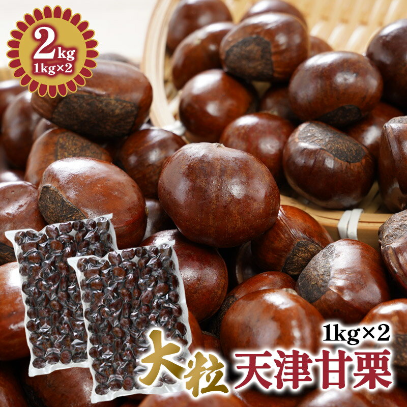 天津甘栗 焼き栗 2kg (1kg×2袋) 【送料無料】［常温/全温度帯可］【3～4営業日以内に出荷】大容量 国内..