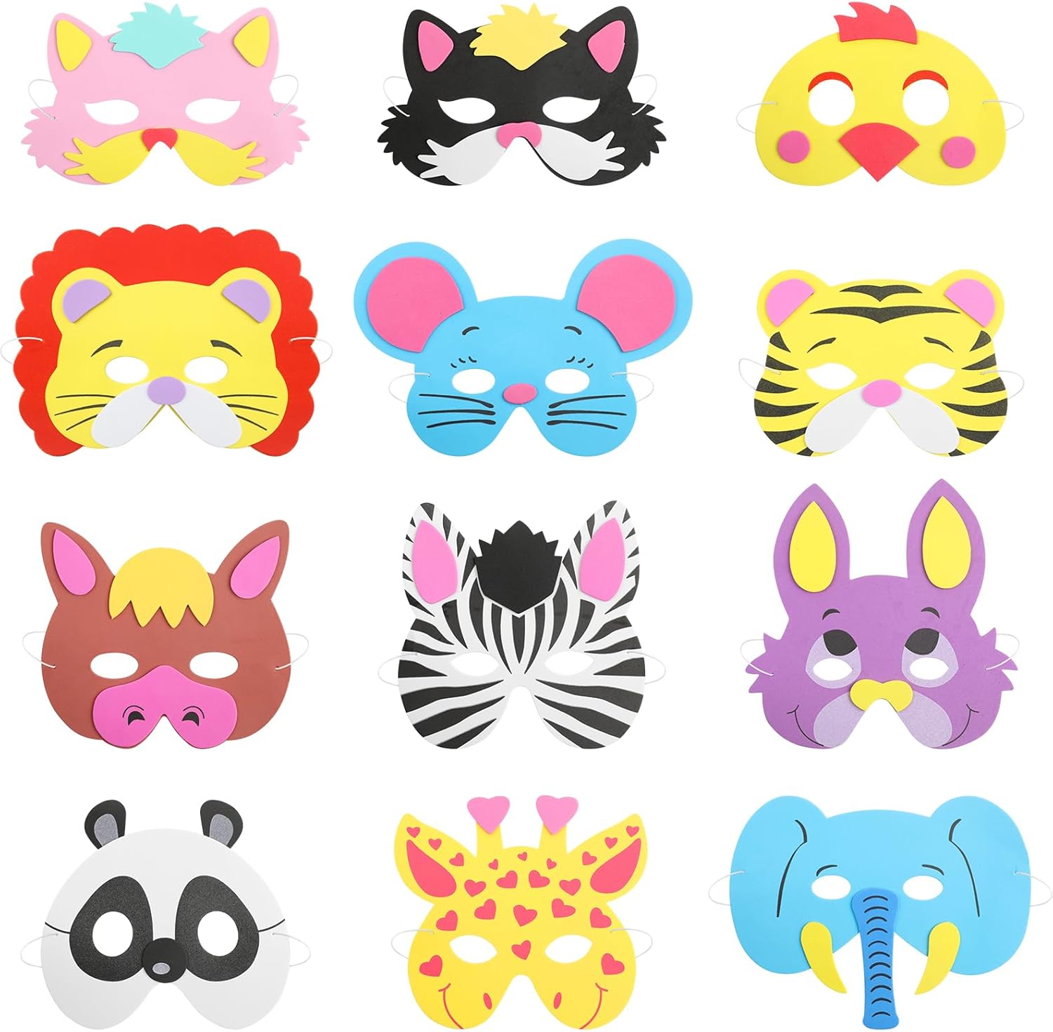 乐天商城 - [CINECE] ハロウィン マスク 12枚 パーティーグッズ アイマスク かわいい コスプレ 仮装 パーティー 仮面舞踏会 変装