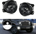 LED フォグランプ ラングラー JK ホワイト 6000K 車検対応 ジープ JEEP WRANGLER フロントバンパーライト 補助灯 純正交換 取付簡単 一年保証