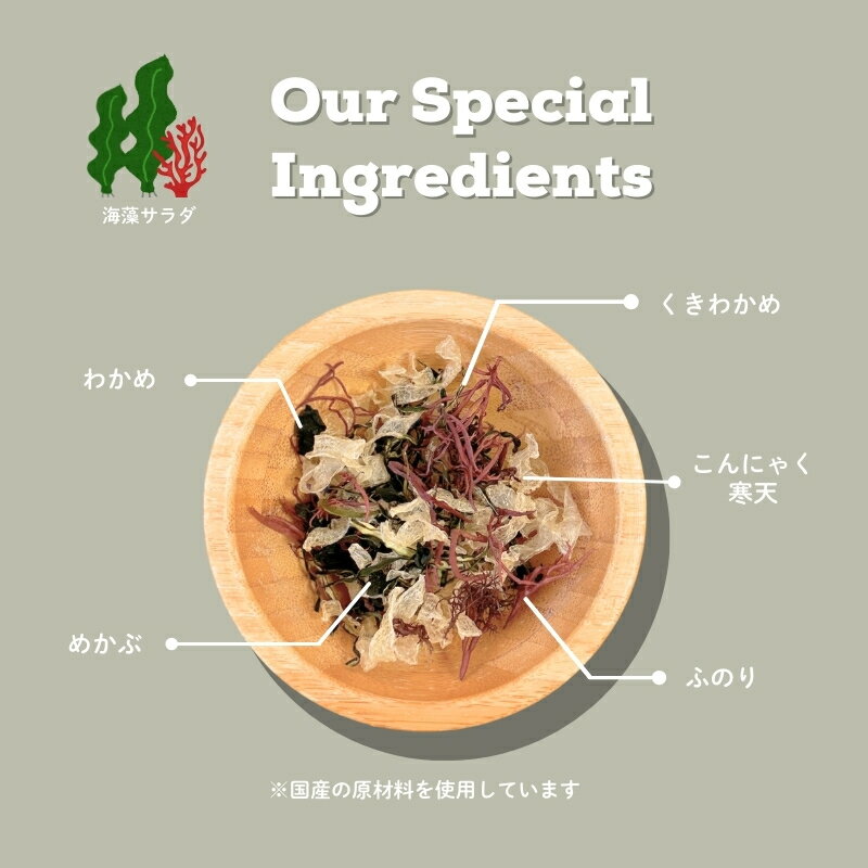 海藻サラダ 国産 20g【送料無料】(追跡可能メール便) 原料すべてを国産にこだわる