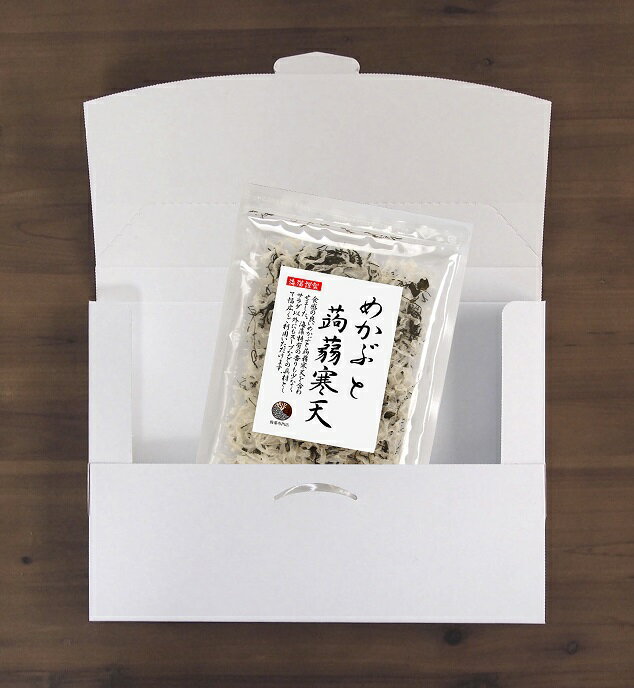 【送料無料】めかぶと蒟蒻寒天 15g メール便 国産 海藻サラダ 保存食