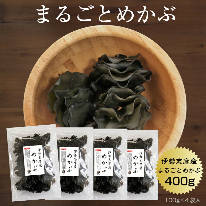 めかぶ まるごとめかぶ　伊勢志摩産 100g×4袋　ジャンボパック　国産 三重県 伊勢志摩 乾燥 保存食