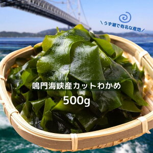 【送料無料】わかめ カットわかめ 鳴門海峡産 500g　国産 鳴門 ワカメ 乾燥 保存食