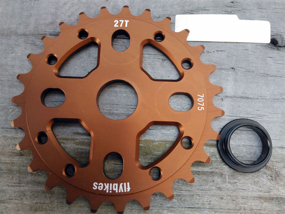 BMX 前 ギア【Fly Bikes Sprocket 27T bronze】軽量 アルミ スプロケット