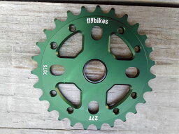 BMX 前 ギア【Fly Bikes Sprocket 25T,26T,27T,28T,29T,31T,32T,33T,34T,35T dark green】軽量 アルミ スプロケット