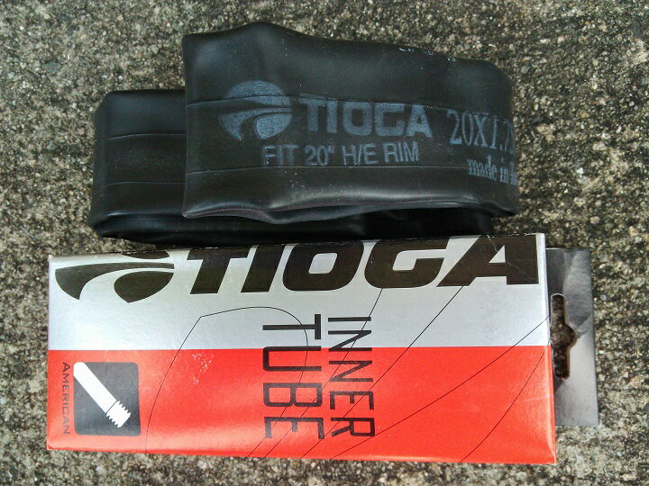 BMX チューブ 20 インチ 自転車 TIOGA (タイオガ) 20 米バルブチューブ BMX 20”Tube 20x1.75 -2.125 チューブ【メール便可能】