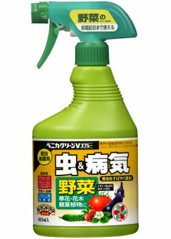 うどんこ病 黒星病 葉かび病 白さび病対策 ベニカ グリーンVスプレー 420ml アブラムシ類 コナジラミ類 ハダニ類ツツジグンバイ駆除