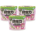 防虫力おくだけ消臭プラス 柔軟剤の香りフローラルソープ 300ml×3個 衣類の防虫 洋服ダンス用 ピレパラアース その1