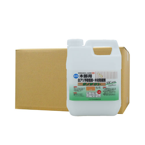 シロアリ 白あり 木部用 白アリ予防駆除 防腐剤 水性 ジノテクト 1.6L×6本 オレンジ ケミプロ化成