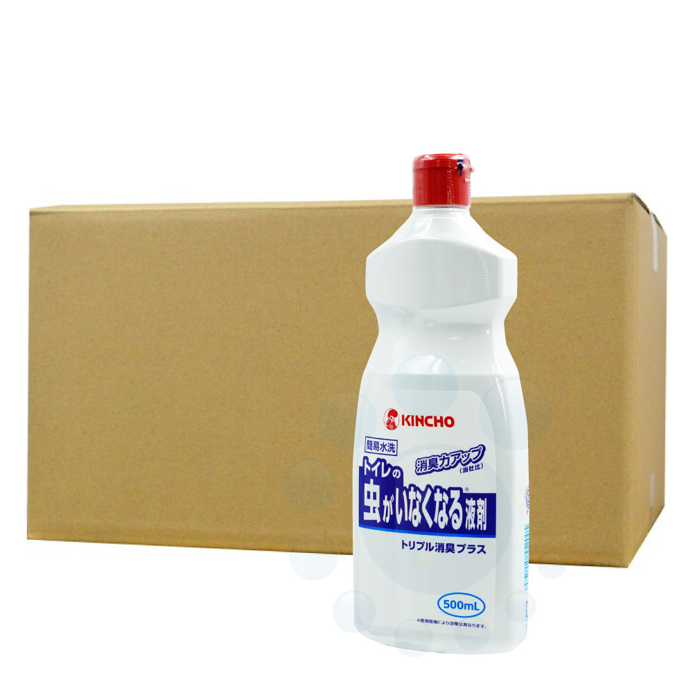 金鳥 トイレの虫がいなくなる液剤 トリプル消臭プラス 500ml×24本 仮設トイレの害虫 悪臭対策