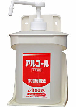 アルボース 手指消毒用スプレーボトル ホルダーセット 1L空容器 【薬剤別売り】