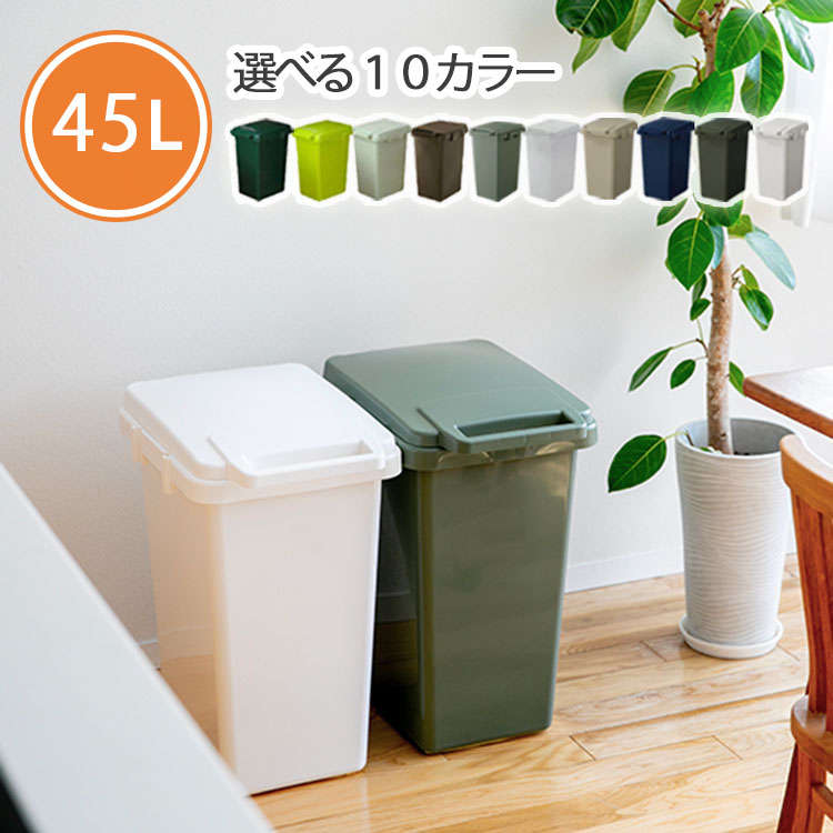 ゴミ箱 おしゃれ 45リットル エコ コンテナスタイル イーロ ウーデ【ごみ箱 ダストボックス ふた付き 蓋 フタ キッチン 台所 分別 勝手口 スリム かわい...