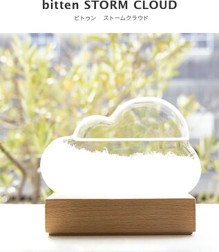 ストームクラウド STOME CLOUD【Bitten ビトゥン ストームグラス 天気管 晴雨予報グラス ガラス 結晶 雲 置物 オブジェ 飾り 天気予報 インテリア 北欧 テイスト かわいい 可愛い おしゃれ 贈り物 プレゼント 自由研究 新生活 誕生日 テレワーク 在宅】