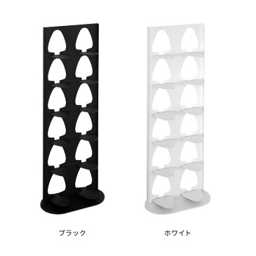 シューズラック 6段【靴置き 靴収納 シューズ入れ シューズスタンド シューズタワー シューズボックス 下駄箱 スリッパラック スリッパホルダー スリッパスタンド スリッパタワー スリッパ立て ブックタワー スチール製 スリム コンパクト おしゃれ 北欧 玄関収納】