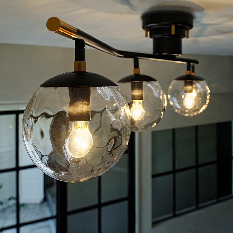 Heroult エルー シーリングライト 照明 E17 4灯 おしゃれ インテリア リビング照明 シーリング 天井照明 照明器具 LED 北欧 ナチュラル シンプル 海外インテリア モダン モノトーン リビング照明 寝室 トイレ キッチン 和室 ダイニング照明 新生活 インターフォルム LT-4269 [3]
