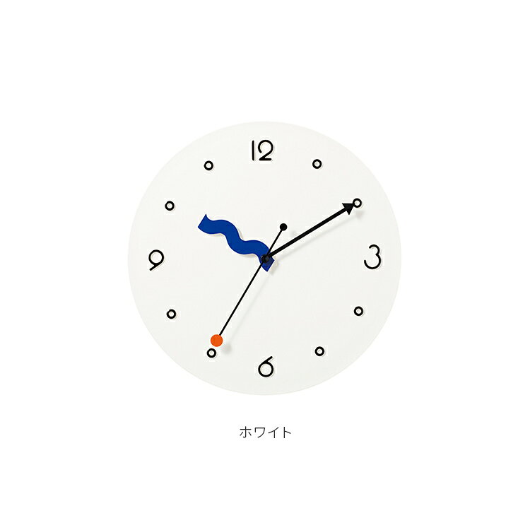 掛け時計 Pokeli ポケリ ウォールクロック【インターフォルム シンプル おしゃれ 白 モダン 新築祝い かわいい 結婚祝い ギフト 誕生日 プレゼント 熨斗 ウォールクロック 掛時計】 [2]
