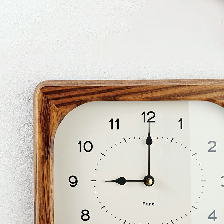 Rand ラント ウォールクロック インターフォルム スイープムーブメント 壁掛け時計 掛時計 おしゃれ 北欧 ナチュラル レトロ アンティーク インテリア ダイニング リビング 寝室 プレゼント [2]