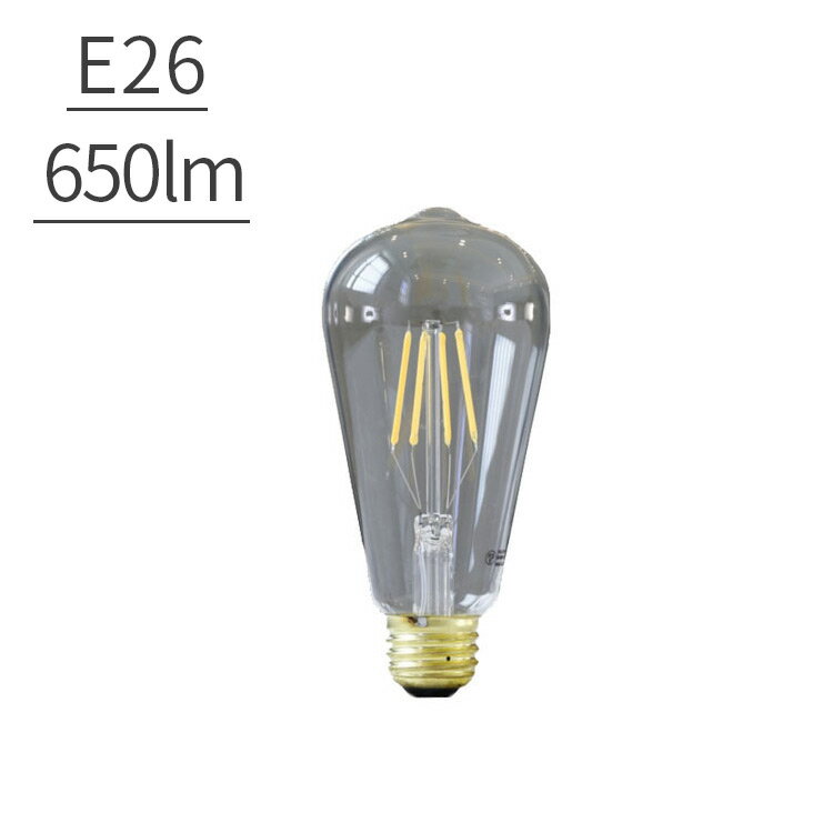 【LED電球 E26 レトロ球 650LM 1球】