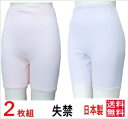 尿漏れパンツ 失禁パンツ 女性3分丈 吸水30cc 【2枚組】日本製