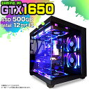 楽天快適アイテム生活 楽天市場店【国内組立の 新品】 ゲーミングPC デスクトップ パソコン ゲーミングパソコン GTX1650 第12世代 corei3 Windows11 10 SSD 500GB メモリ 16GB 簡易 水冷 ARGB デスクトップPC 1年保証 安い 激安 ゲーム デスクトップPC 高スペック eスポーツ おしゃれ ゲーム ★本体のみ★