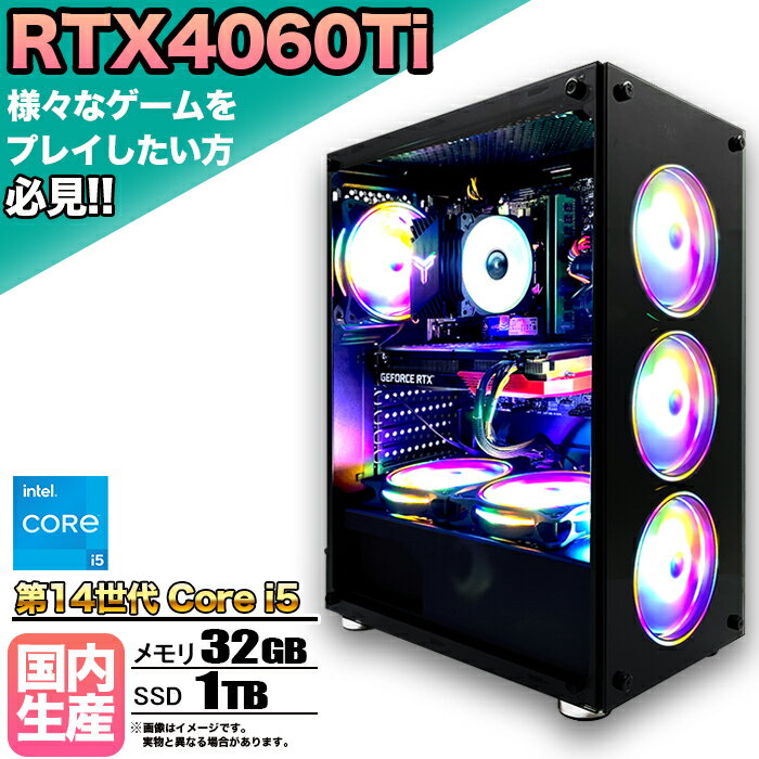 RTX4060TiܡۡڹΩ ʡۥߥPC ǥȥåץѥ ӥͥ GeForce RTX4060Ti Intel...