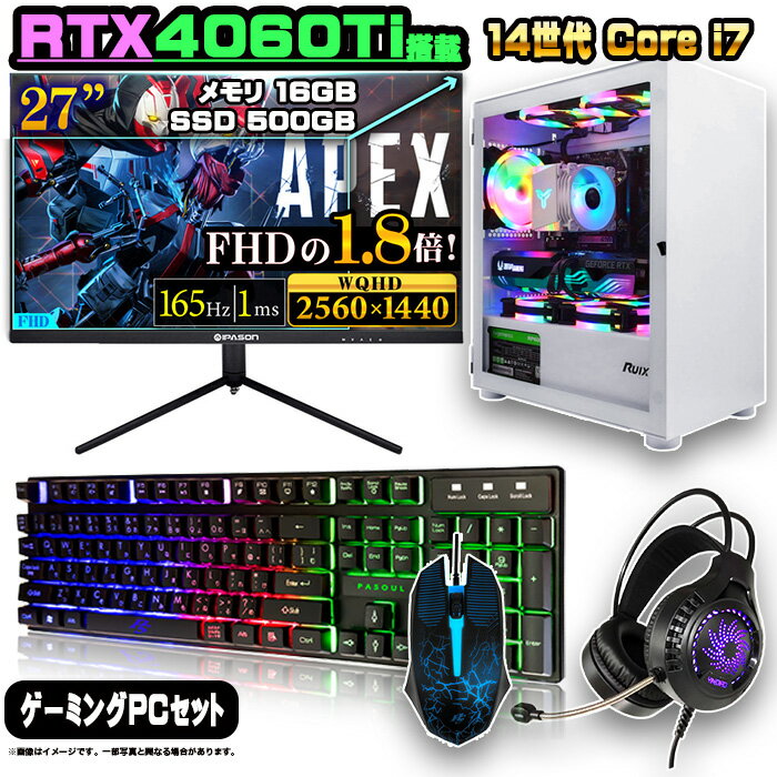RTX4060TiܤΥåȤβʡۥߥPC å ǥȥå ѥ ߥ󥰥ѥ RTX4060 14 ...