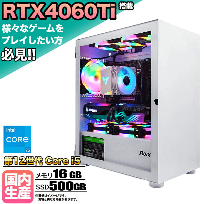 RTX4060TiܡۡڹΩ ʡۥߥPC ǥȥåץѥ ӥͥ GeForce RTX4060Ti 12...
