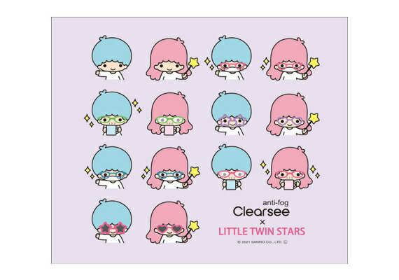 サンリオ　クリアシーくもり止めクロス　キキララ　3176−02