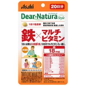 【アサヒグループ食品】ディアナチュラスタイル パウチ 鉄×マルチビタミン 20日分