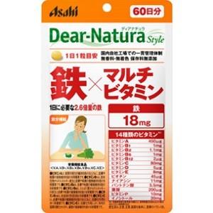【アサヒグループ食品】ディアナチュラスタイル パウチ 鉄×マルチビタミン 60日分