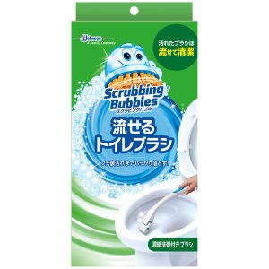 ★お取り寄せ商品★スクラビングバブル 流せるトイレブラシ フローラルソープ本体+付替4コ入(1セット)